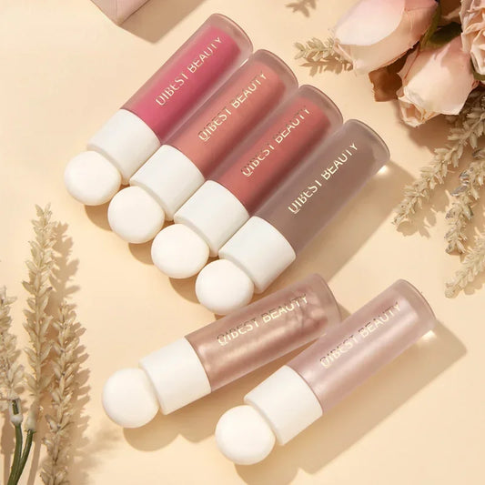 Liquid contour, blush, highlight